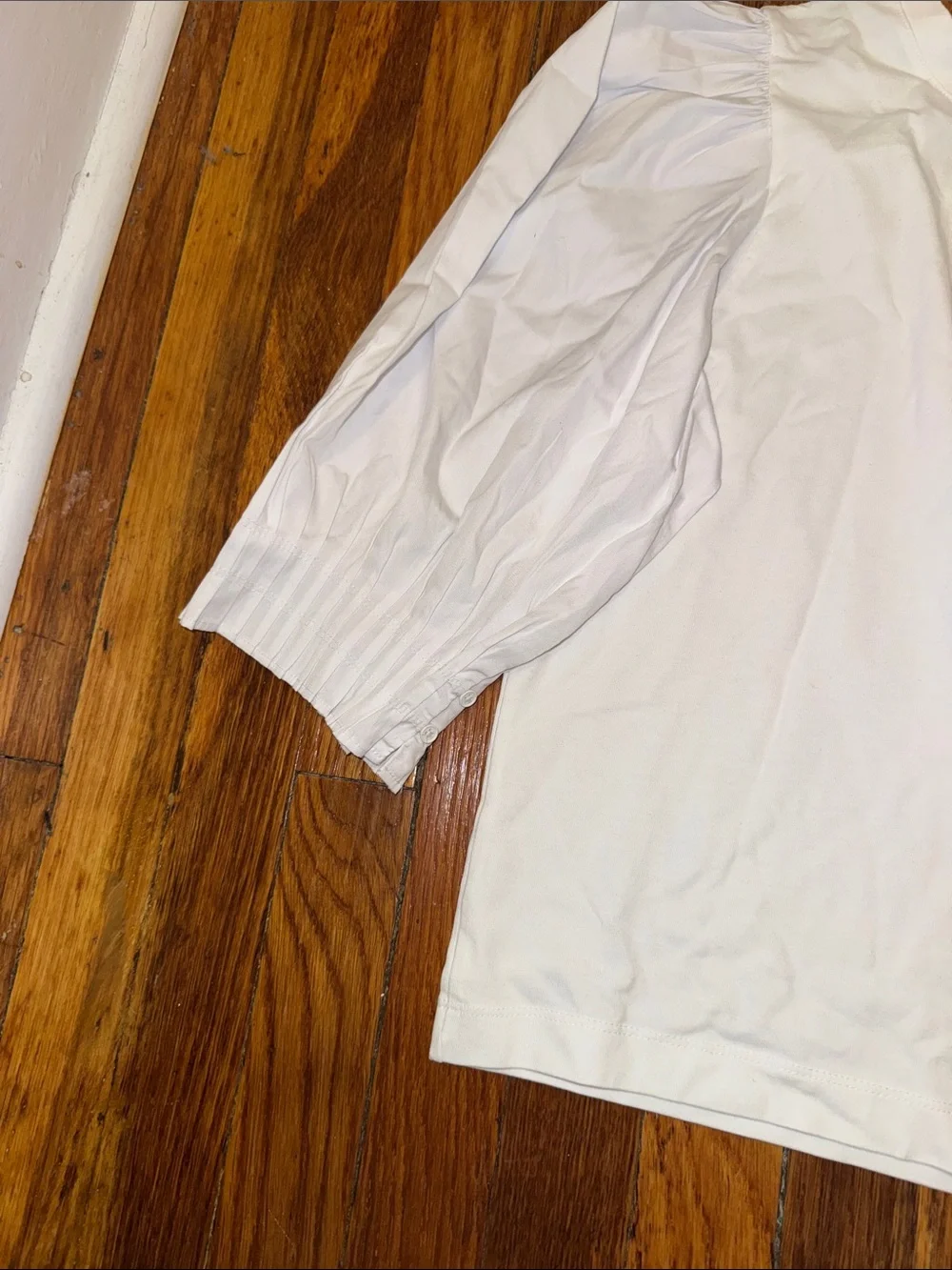 Women’s Madewell White puffy shirt